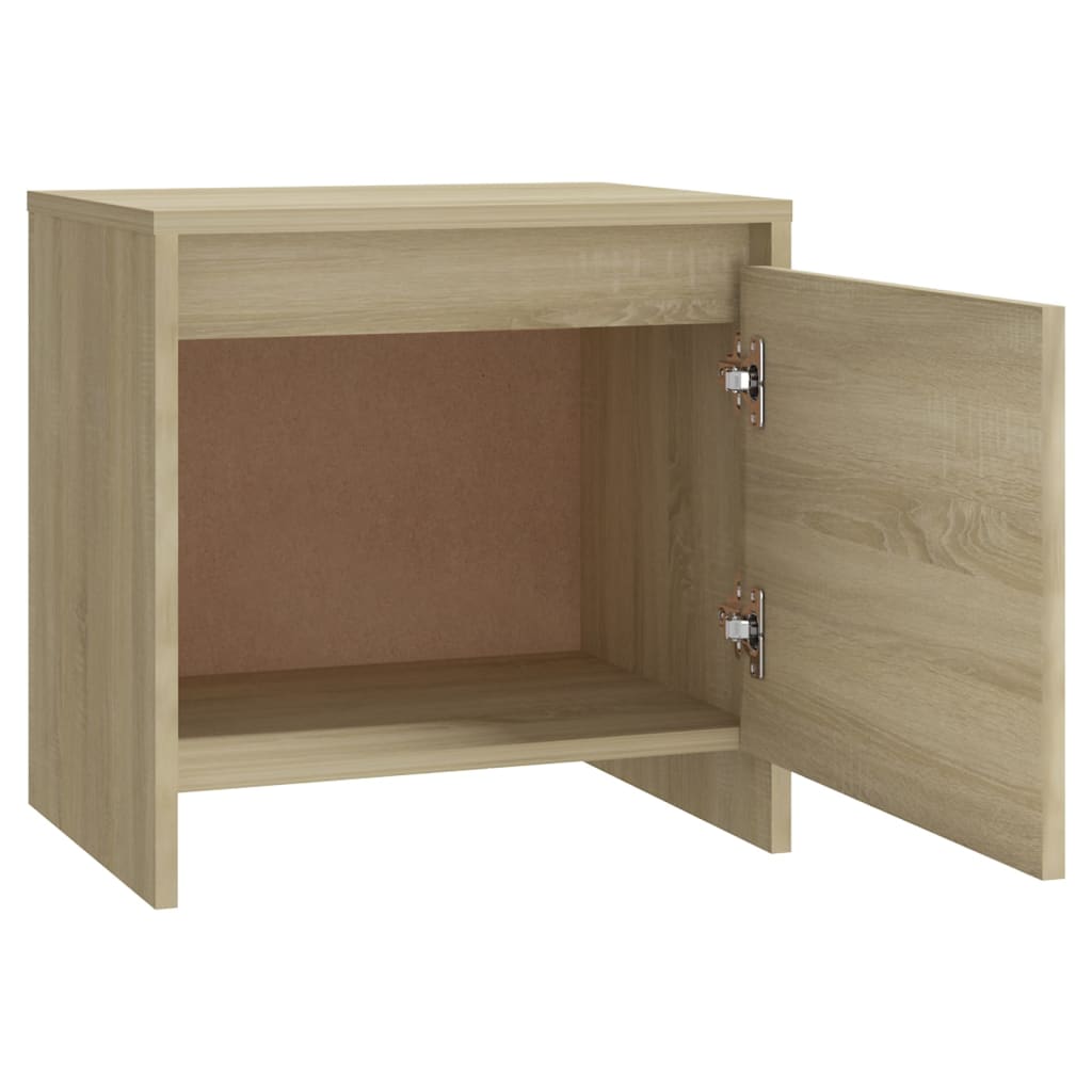 Yöpöydät 2 kpl Sonoma-tammi 45x34x44,5 cm lastulevy - Sisustajankoti.fi