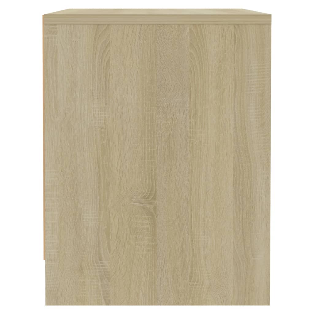 Yöpöydät 2 kpl Sonoma-tammi 45x34x44,5 cm lastulevy - Sisustajankoti.fi