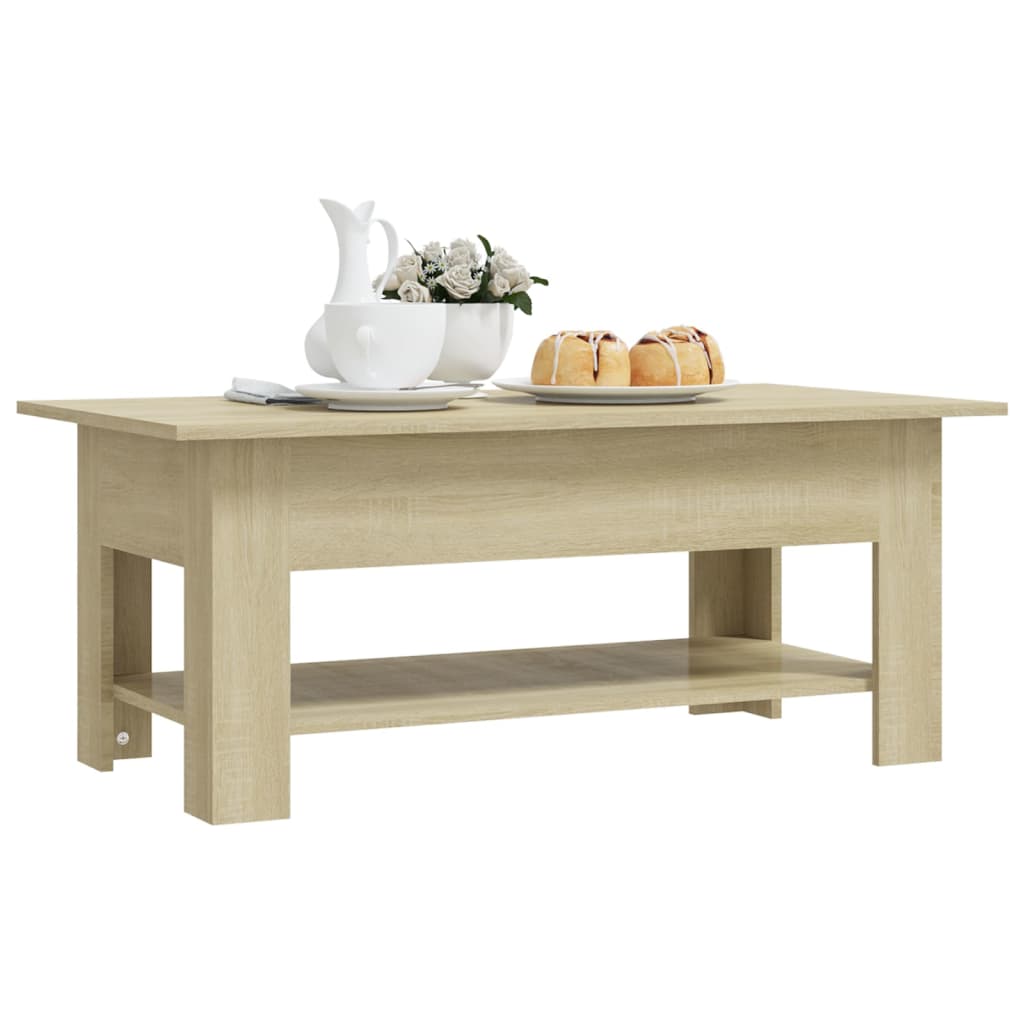 Sohvapöytä Sonoma-tammi 102x55x42 cm lastulevy - Sisustajankoti.fi