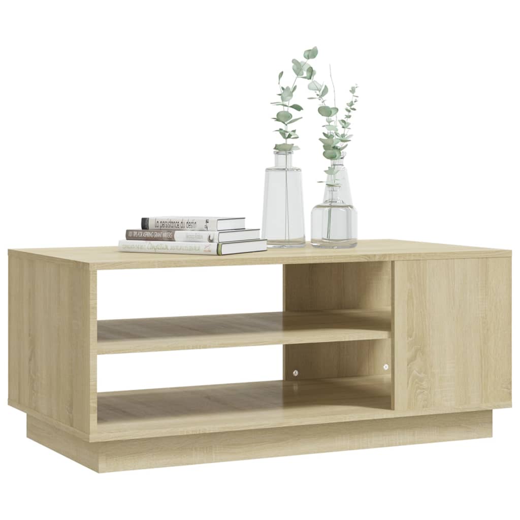 Sohvapöytä Sonoma-tammi 102x55x43 cm lastulevy - Sisustajankoti.fi