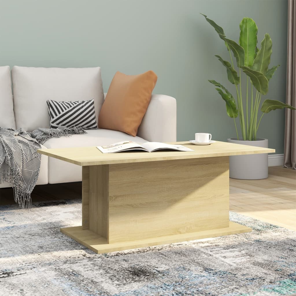 Sohvapöytä Sonoma-tammi 102x55,5x40 cm lastulevy - Sisustajankoti.fi