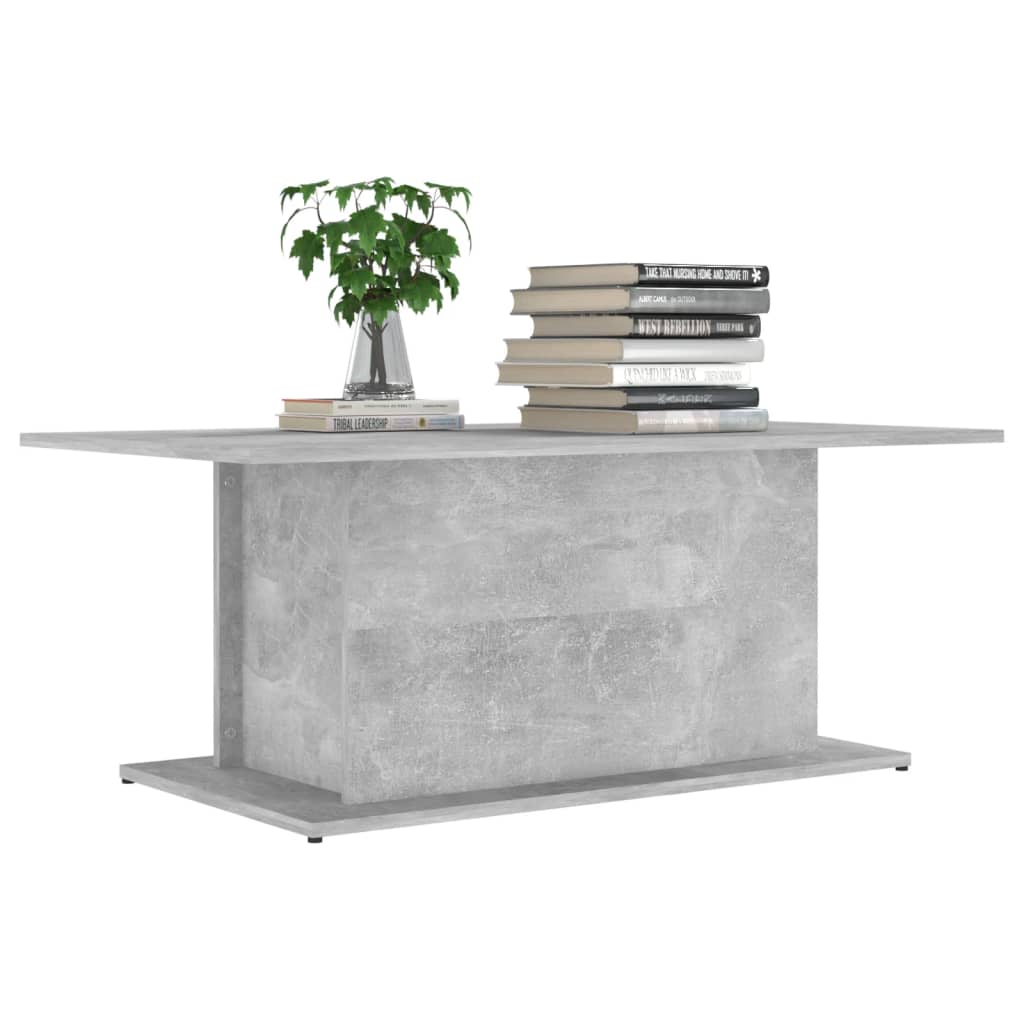 Sohvapöytä betoninharmaa 102x55,5x40 cm lastulevy - Sisustajankoti.fi