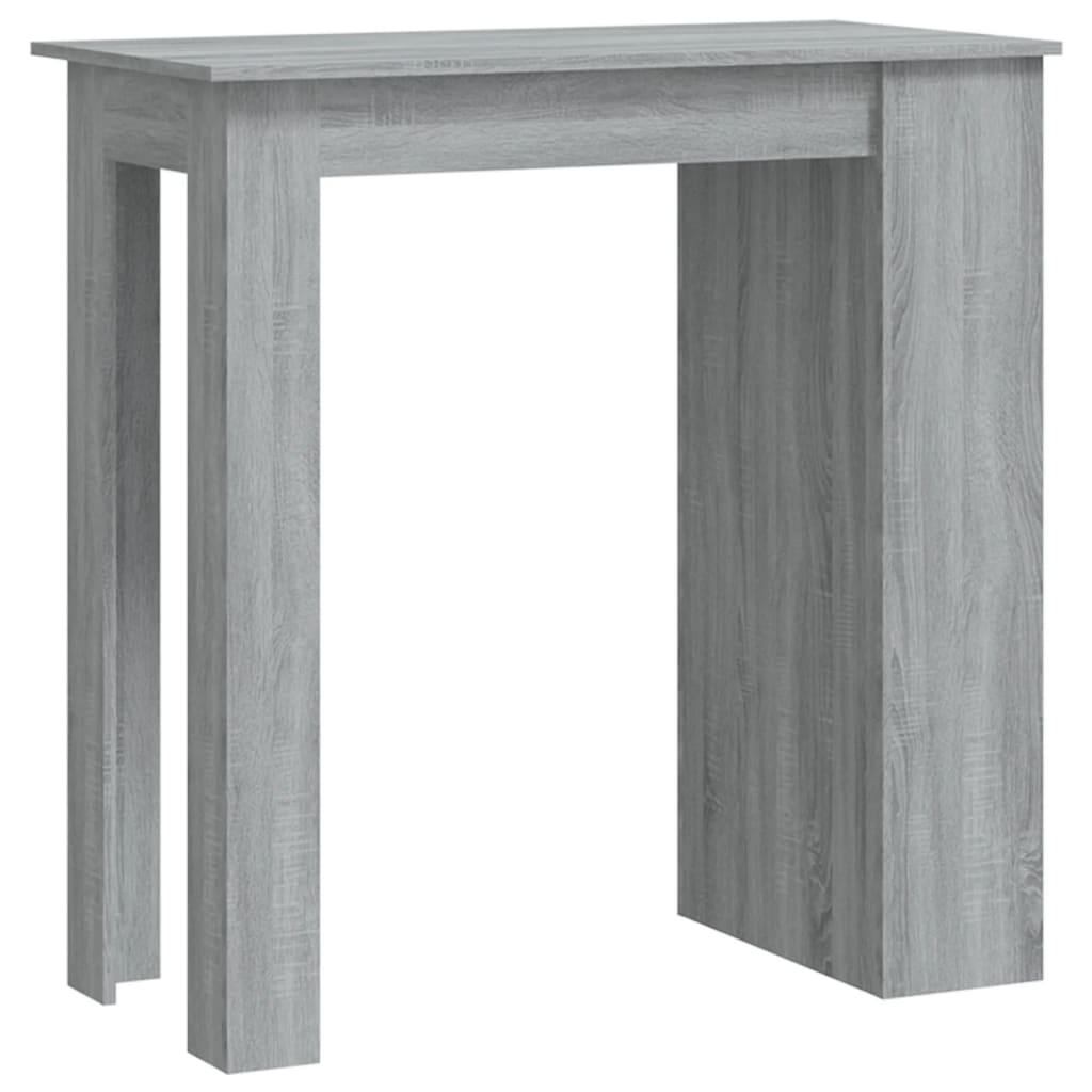 Baaripöytä säilytystelineellä harmaa Sonoma 102x50x103,5cm levy - Sisustajankoti.fi
