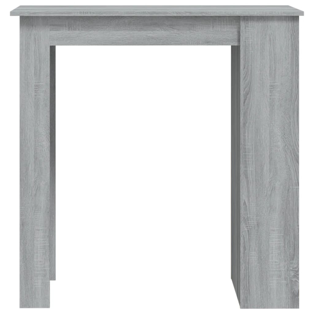 Baaripöytä säilytystelineellä harmaa Sonoma 102x50x103,5cm levy - Sisustajankoti.fi