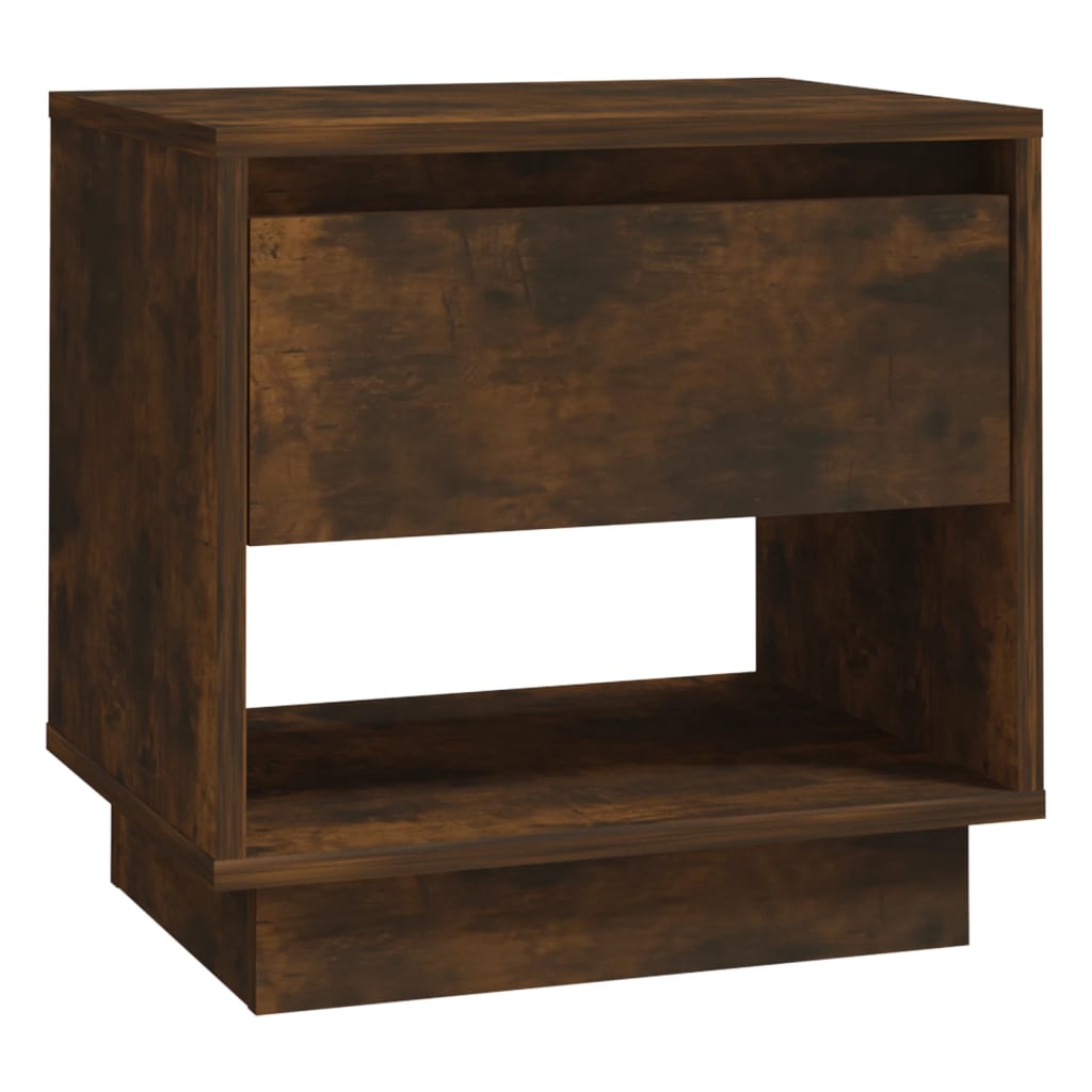 Yöpöydät 2 kpl savutammi 45x34x44 cm lastulevy - Sisustajankoti.fi
