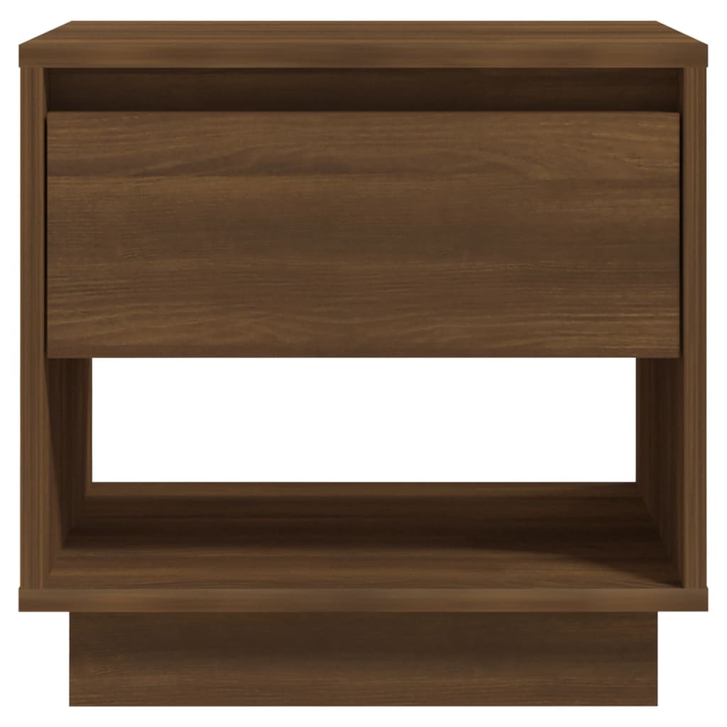 Yöpöydät 2 kpl ruskea tammi 45x34x44 cm lastulevy - Sisustajankoti.fi