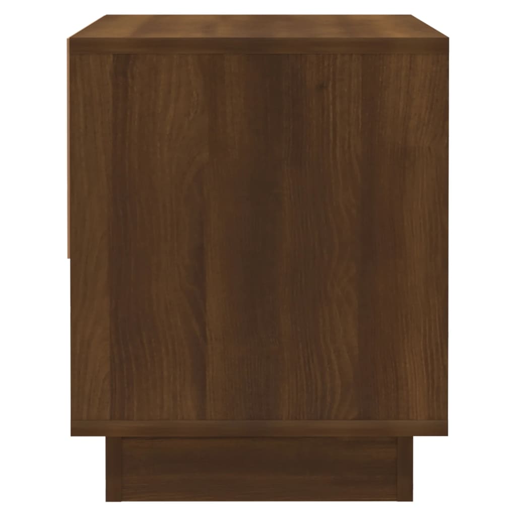 Yöpöydät 2 kpl ruskea tammi 45x34x44 cm lastulevy - Sisustajankoti.fi