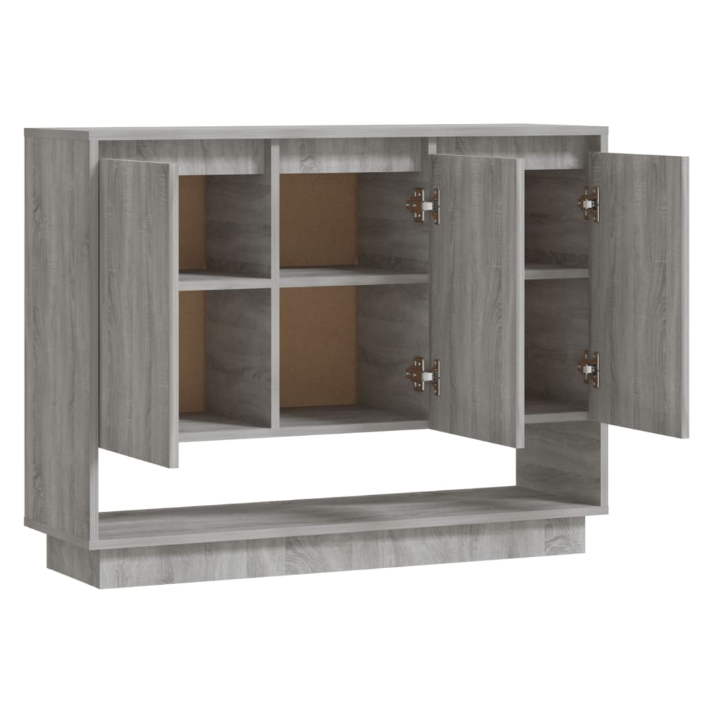 Senkki harmaa Sonoma-tammi 97x31x75 cm lastulevy - Sisustajankoti.fi