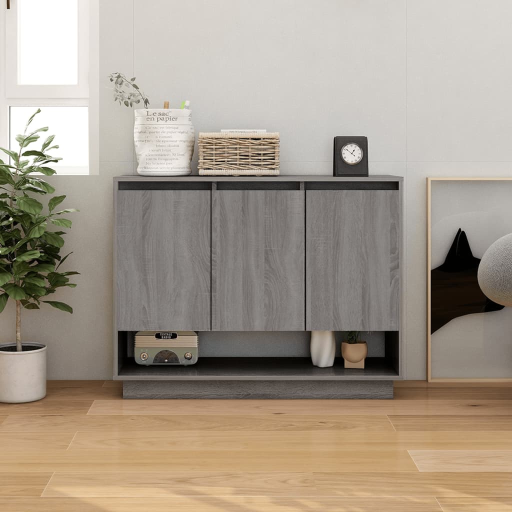 Senkki harmaa Sonoma-tammi 97x31x75 cm lastulevy - Sisustajankoti.fi