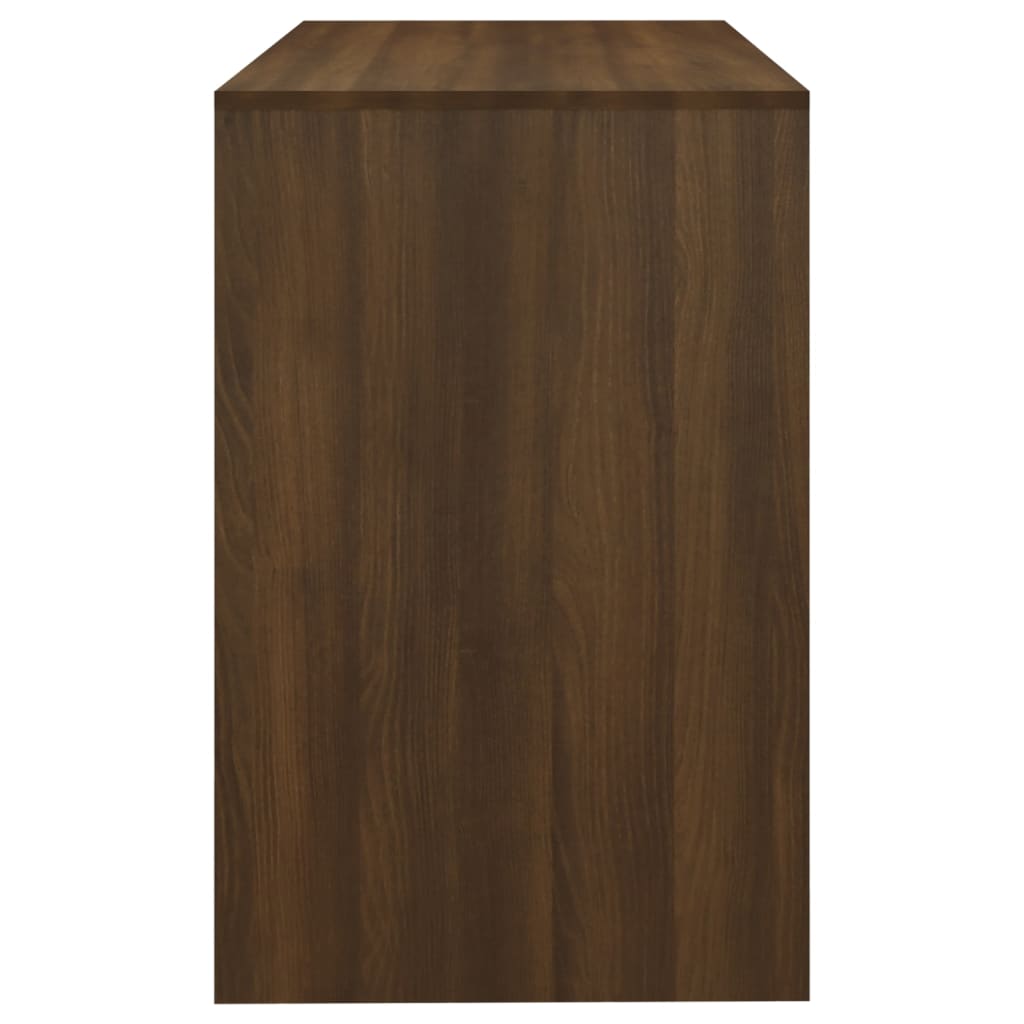 Työpöytä ruskea tammi 101x50x76,5 cm lastulevy - Sisustajankoti.fi