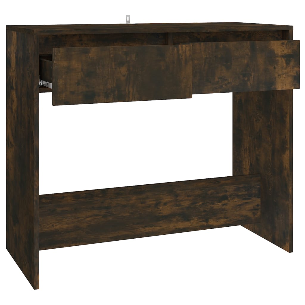 Konsolipöytä savutammi 89x41x76,5 cm lastulevy - Sisustajankoti.fi