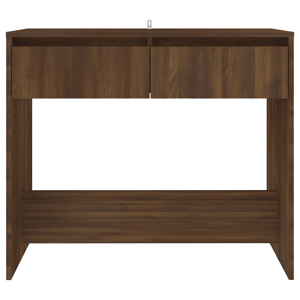 Konsolipöytä ruskea tammi 89x41x76,5 cm lastulevy - Sisustajankoti.fi