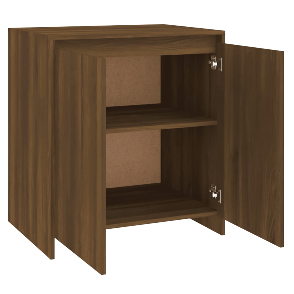 Senkki ruskea tammi 70x41x75 cm tekninen puu - Sisustajankoti.fi