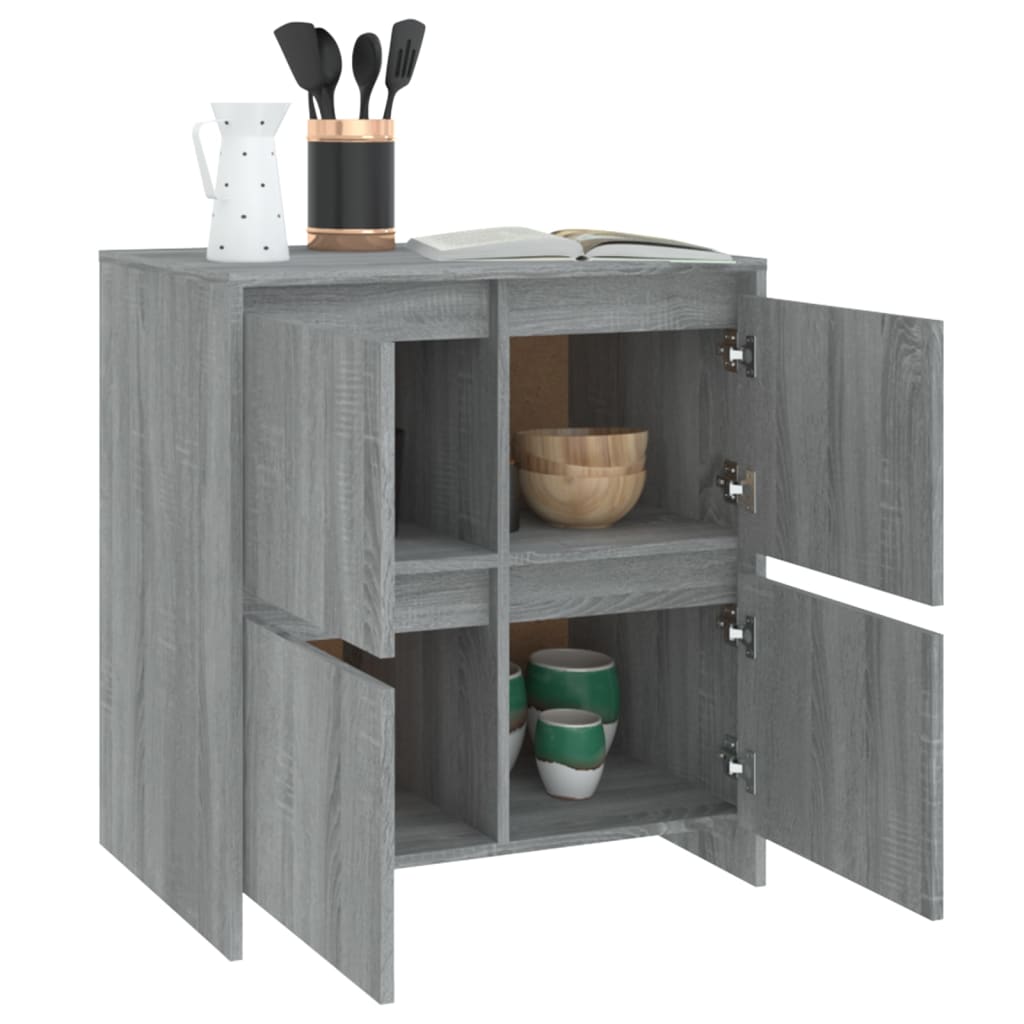 Senkki harmaa Sonoma-tammi 70x41x75 cm lastulevy - Sisustajankoti.fi