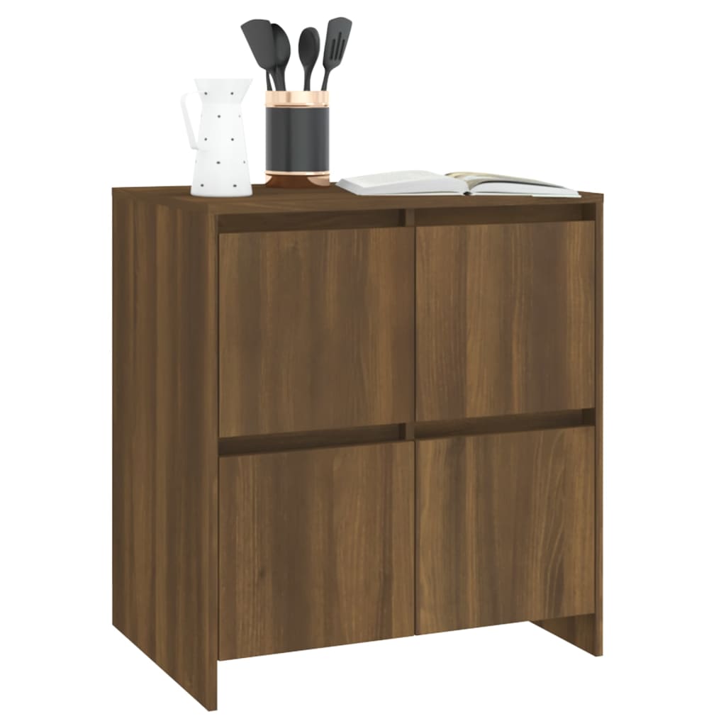 Senkki ruskea tammi 70x41x75 cm lastulevy - Sisustajankoti.fi