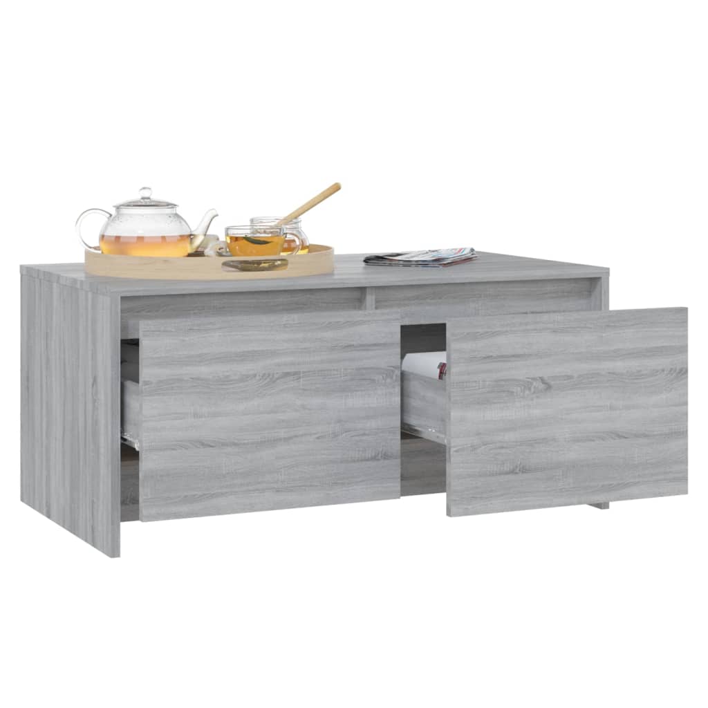 Sohvapöytä harmaa Sonoma 90x50x41,5 cm lastulevy - Sisustajankoti.fi
