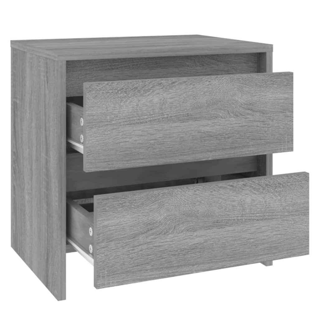 Yöpöydät 2 kpl harmaa Sonoma 45x34,5x44,5 cm - Sisustajankoti.fi