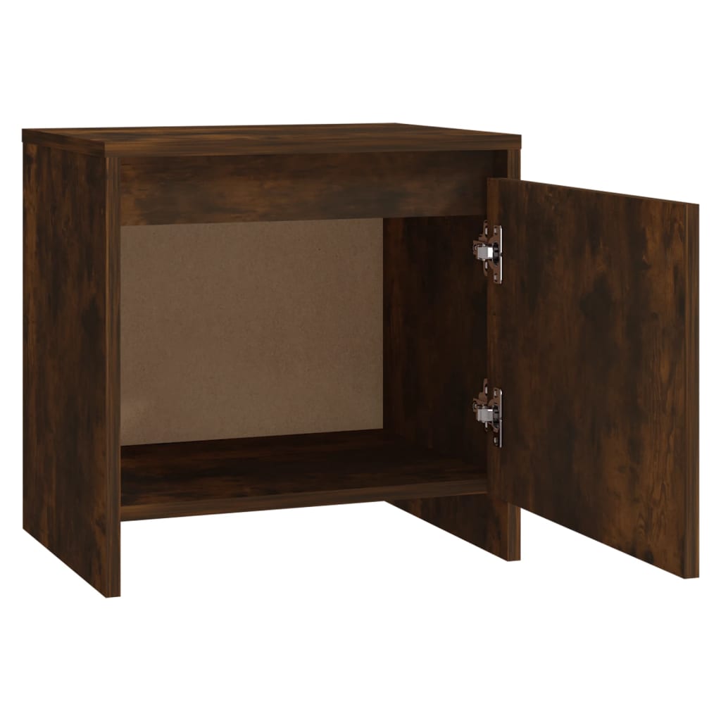 Yöpöydät 2 kpl savutammi 45x34x44,5 cm lastulevy - Sisustajankoti.fi