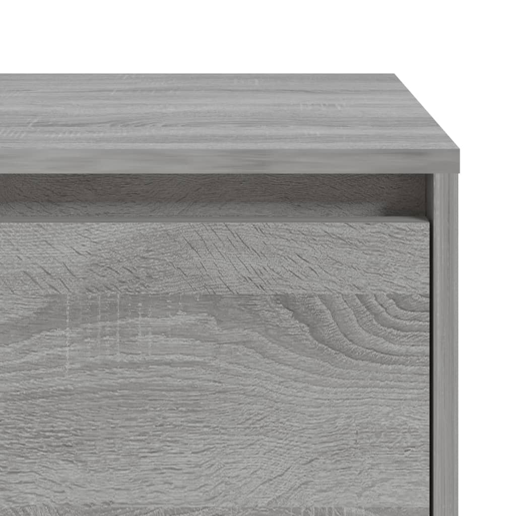 Yöpöydät 2 kpl harmaa Sonoma 45x34x44,5 cm lastulevy - Sisustajankoti.fi
