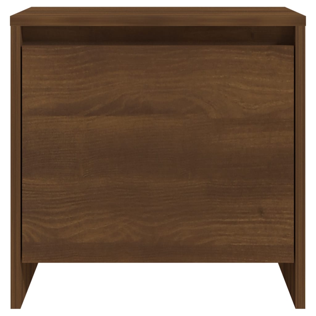 Yöpöydät 2 kpl ruskea tammi 45x34x44,5 cm lastulevy - Sisustajankoti.fi