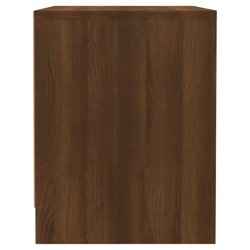 Yöpöydät 2 kpl ruskea tammi 45x34x44,5 cm lastulevy - Sisustajankoti.fi