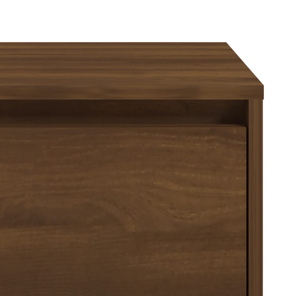 Yöpöydät 2 kpl ruskea tammi 45x34x44,5 cm lastulevy - Sisustajankoti.fi