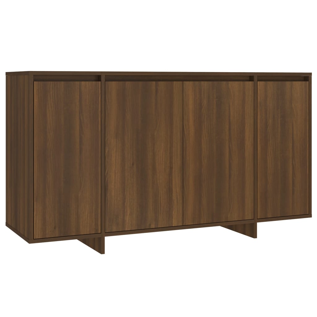 Senkki ruskea tammi 135x41x75 cm lastulevy - Sisustajankoti.fi
