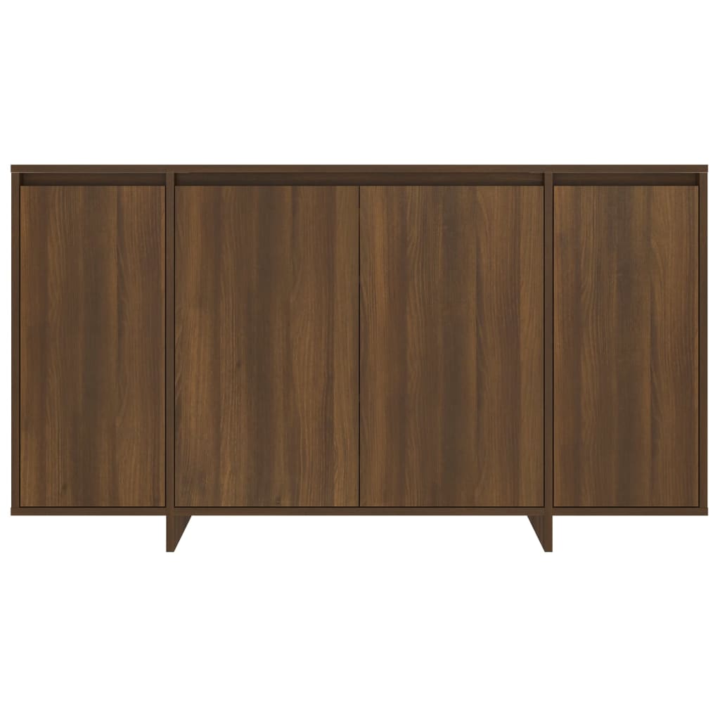 Senkki ruskea tammi 135x41x75 cm lastulevy - Sisustajankoti.fi