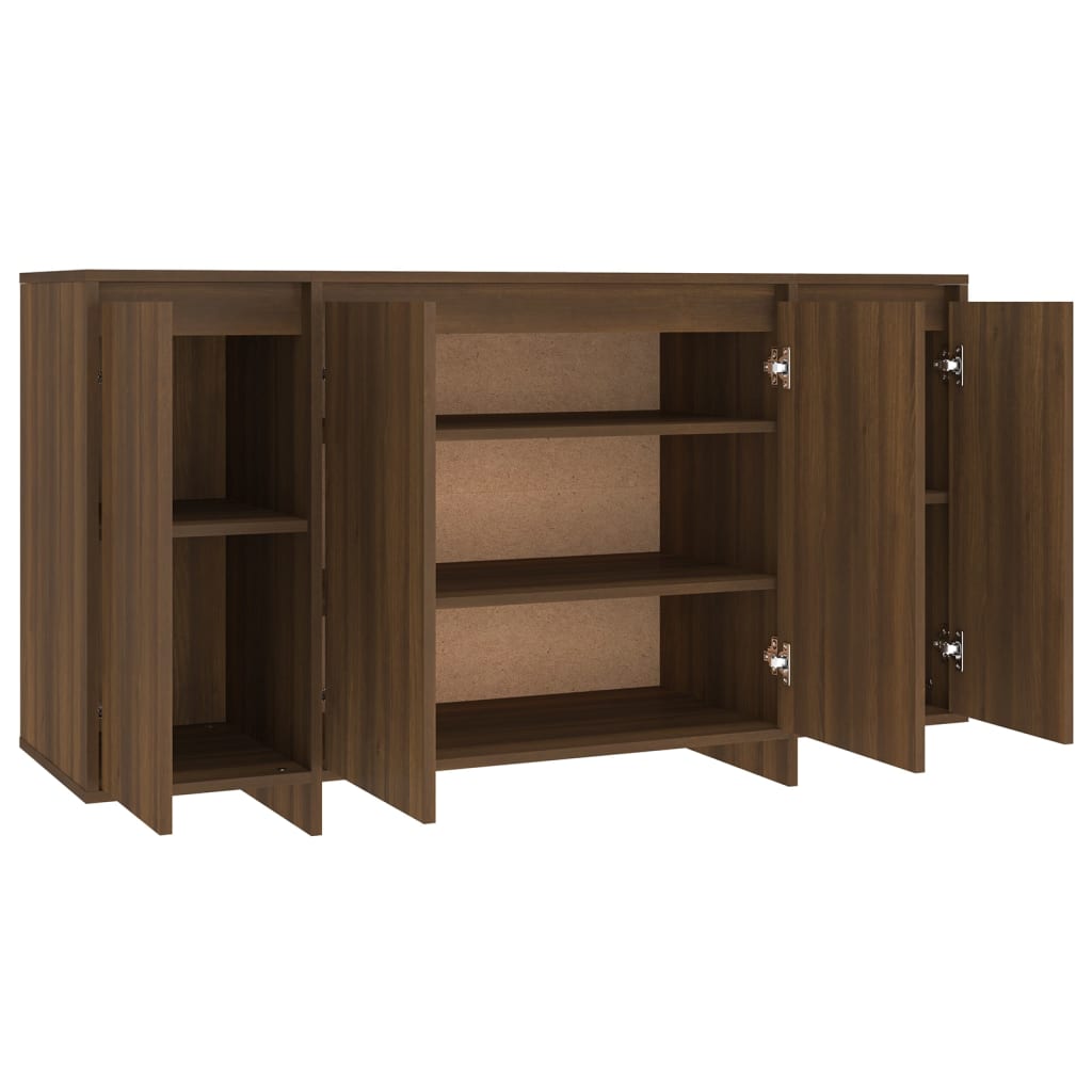Senkki ruskea tammi 135x41x75 cm lastulevy - Sisustajankoti.fi