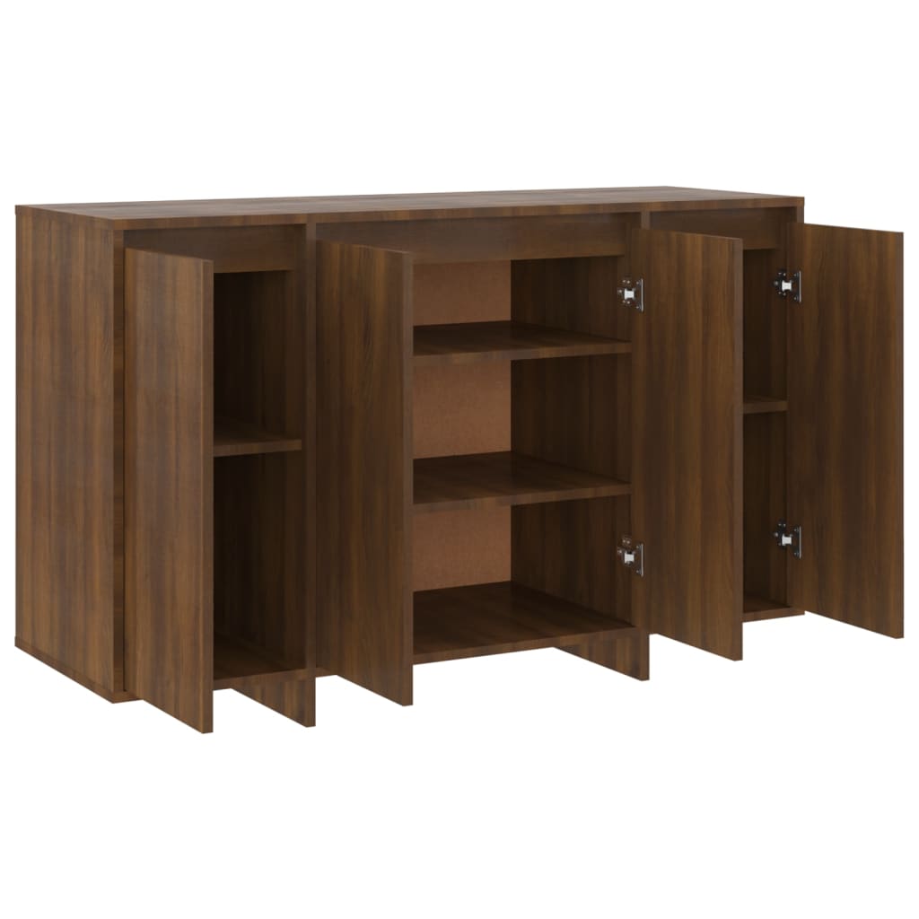 Senkki ruskea tammi 120x41x75 cm lastulevy - Sisustajankoti.fi