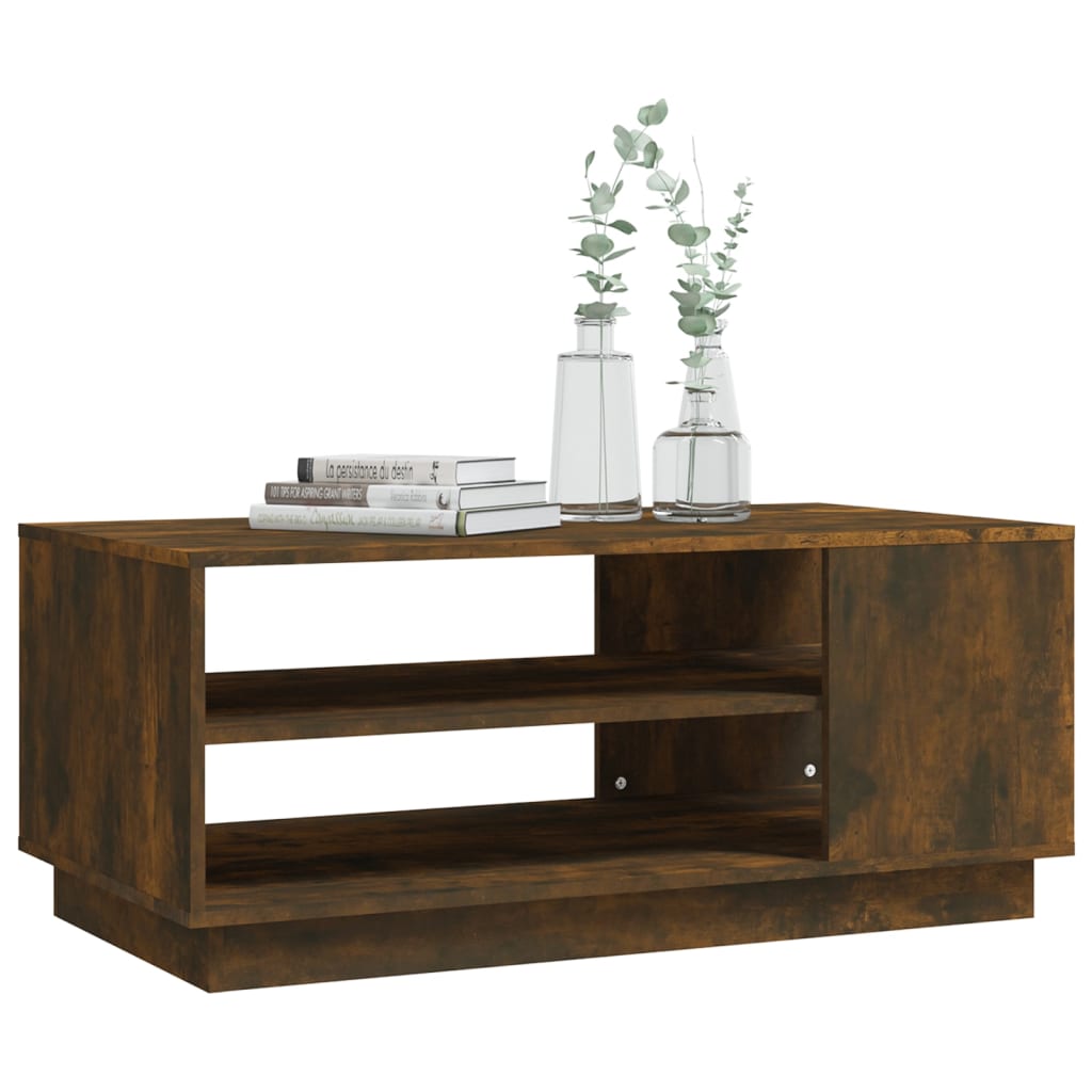 Sohvapöytä savutammi 102x55x43 cm lastulevy - Sisustajankoti.fi