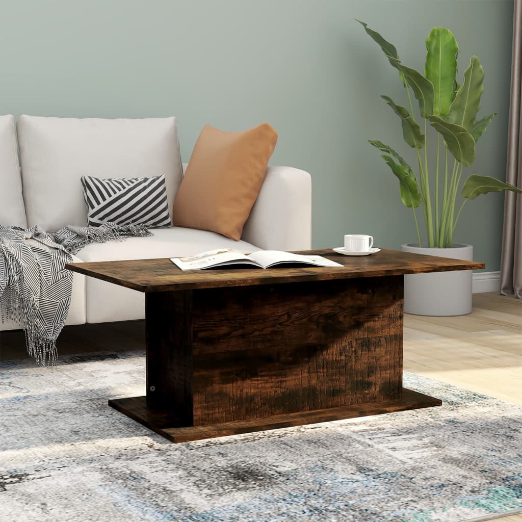 Sohvapöytä savutammi 102x55,5x40 cm lastulevy - Sisustajankoti.fi