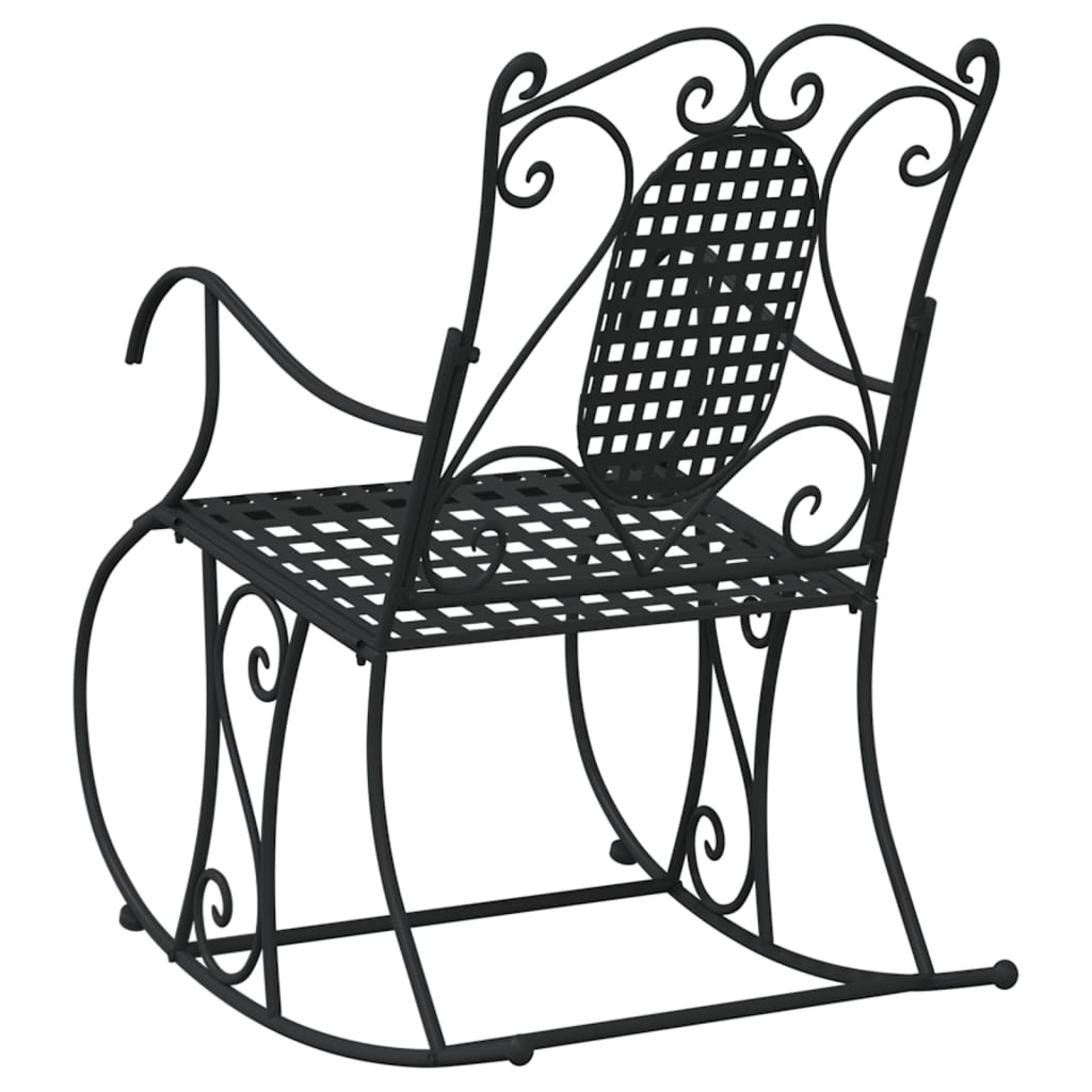 Keinupenkki 84 cm musta teräs - Sisustajankoti.fi