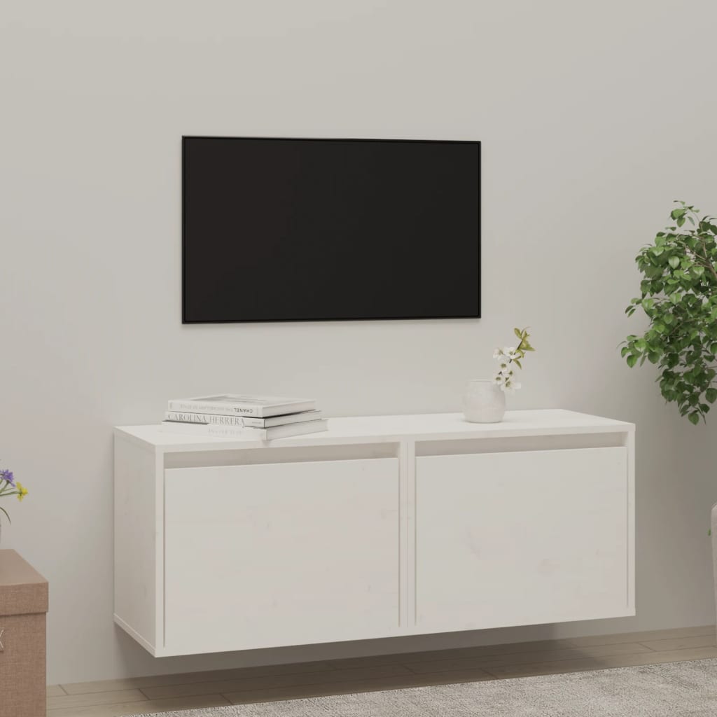 Seinäkaapit 2 kpl valkoinen 45x30x35 cm täysi mänty - Sisustajankoti.fi