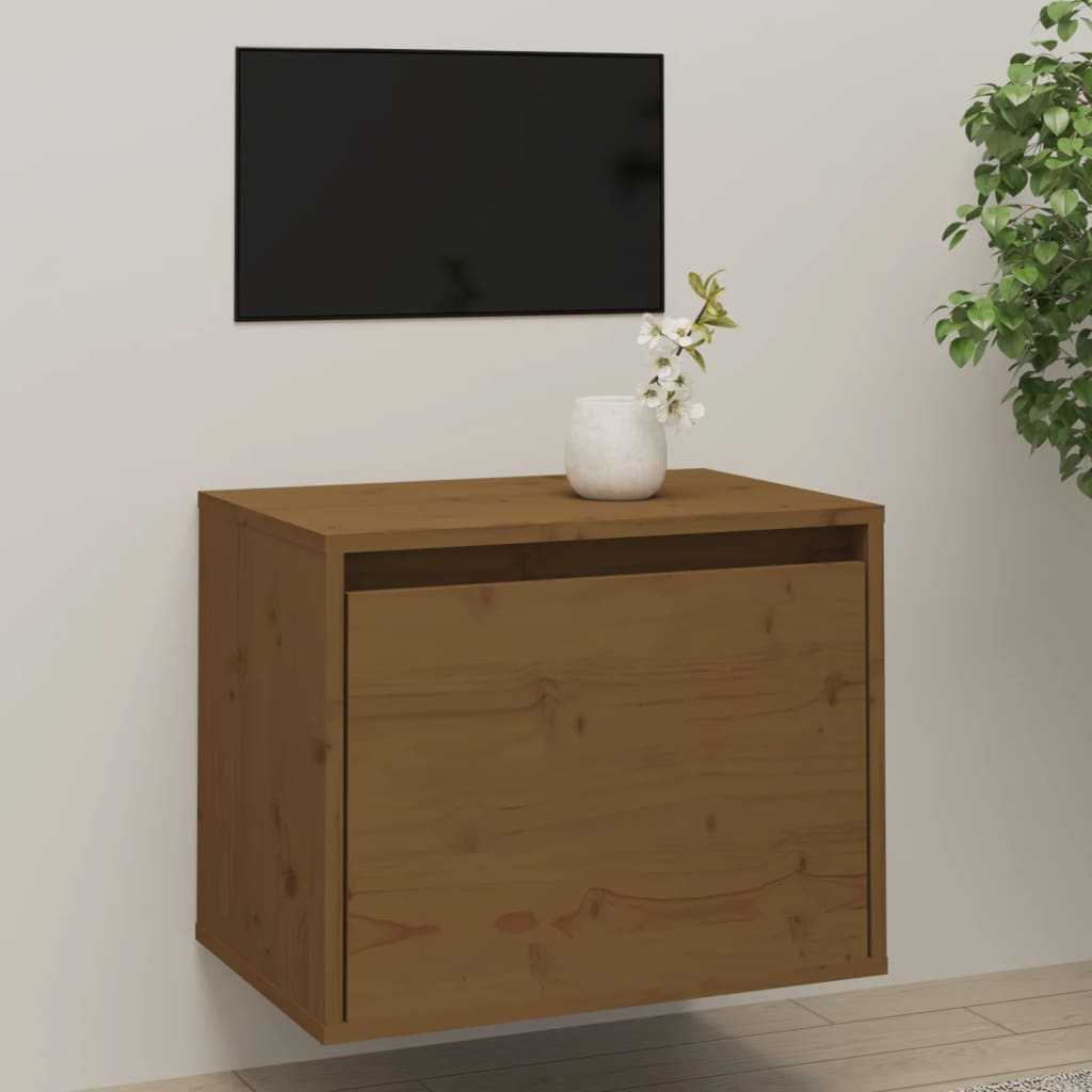 Seinäkaappi hunajanruskea 45x30x35 cm täysi mänty - Sisustajankoti.fi