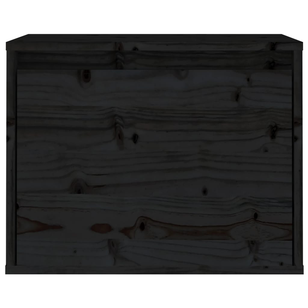 Seinäkaappi musta 45x30x35 cm täysi mänty - Sisustajankoti.fi
