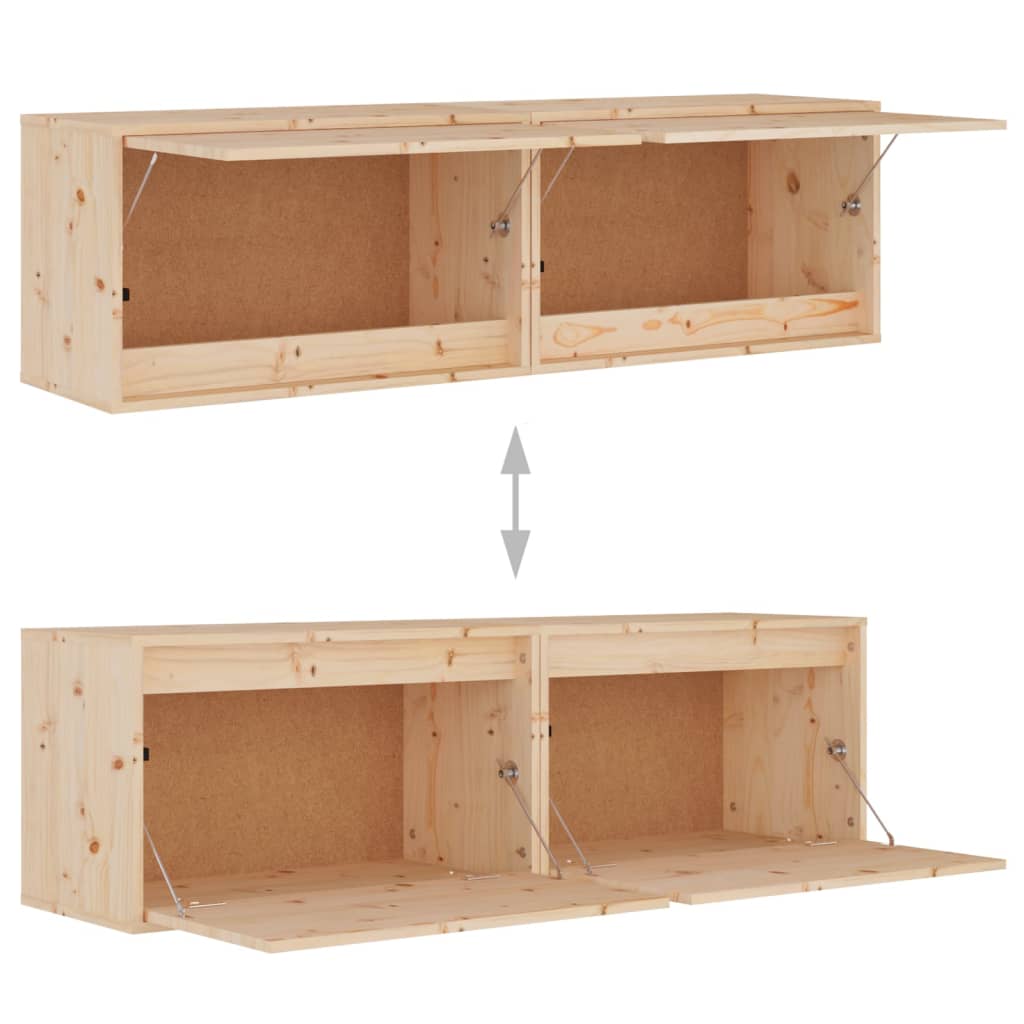 Seinäkaapit 2 kpl 60x30x35 cm täysi mänty - Sisustajankoti.fi