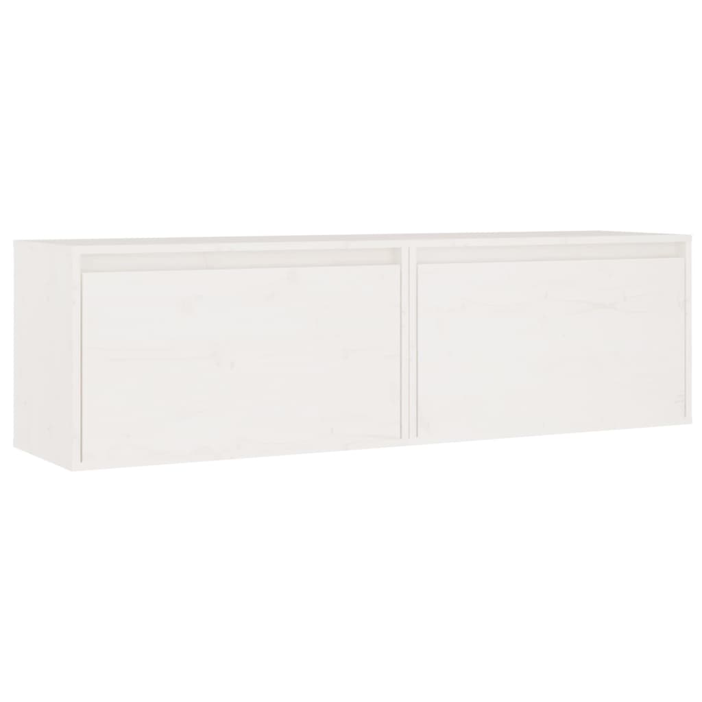 Seinäkaapit 2 kpl valkoinen 60x30x35 cm täysi mänty - Sisustajankoti.fi