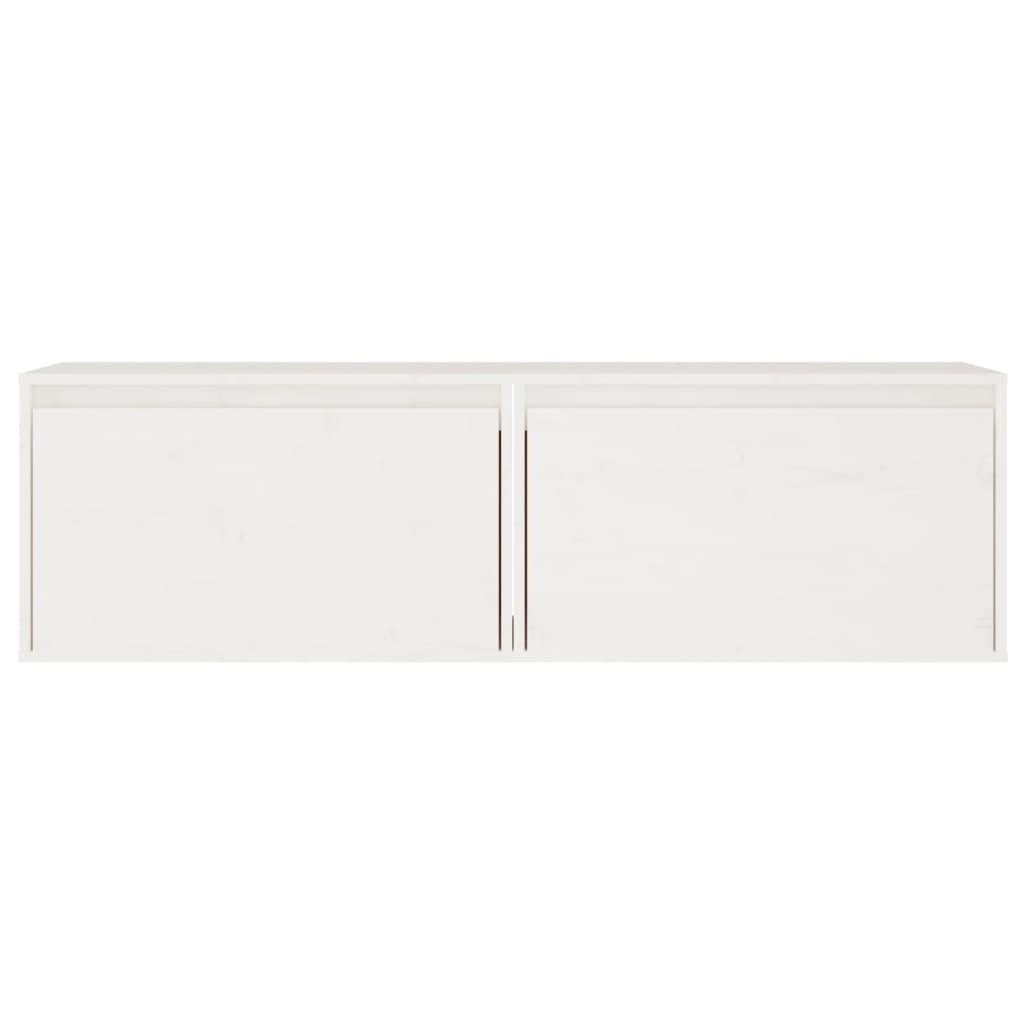 Seinäkaapit 2 kpl valkoinen 60x30x35 cm täysi mänty - Sisustajankoti.fi