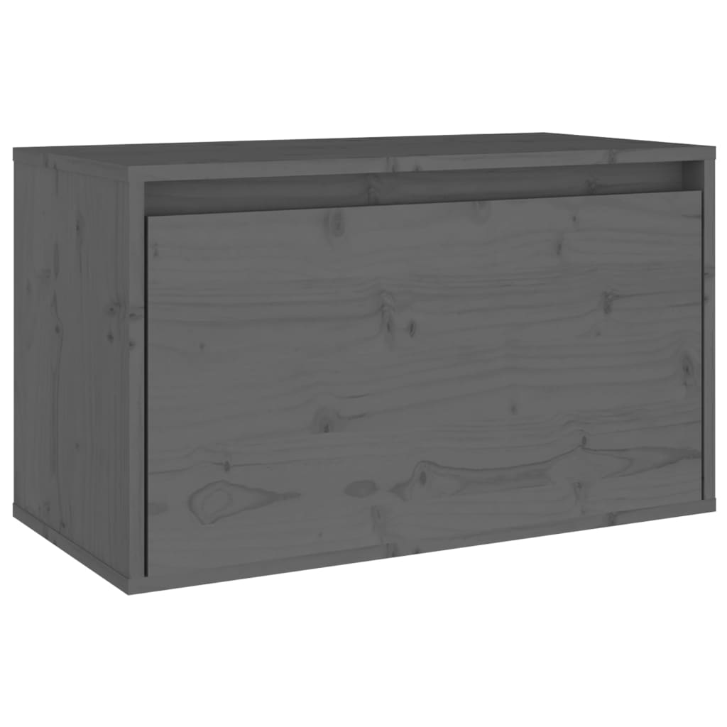 Seinäkaappi harmaa 60x30x35 cm täysi mänty - Sisustajankoti.fi
