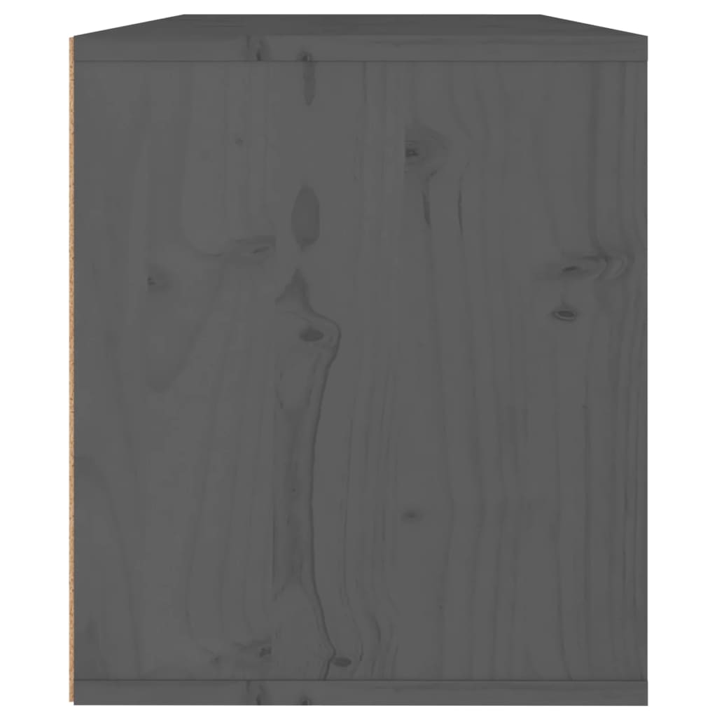 Seinäkaappi harmaa 60x30x35 cm täysi mänty - Sisustajankoti.fi