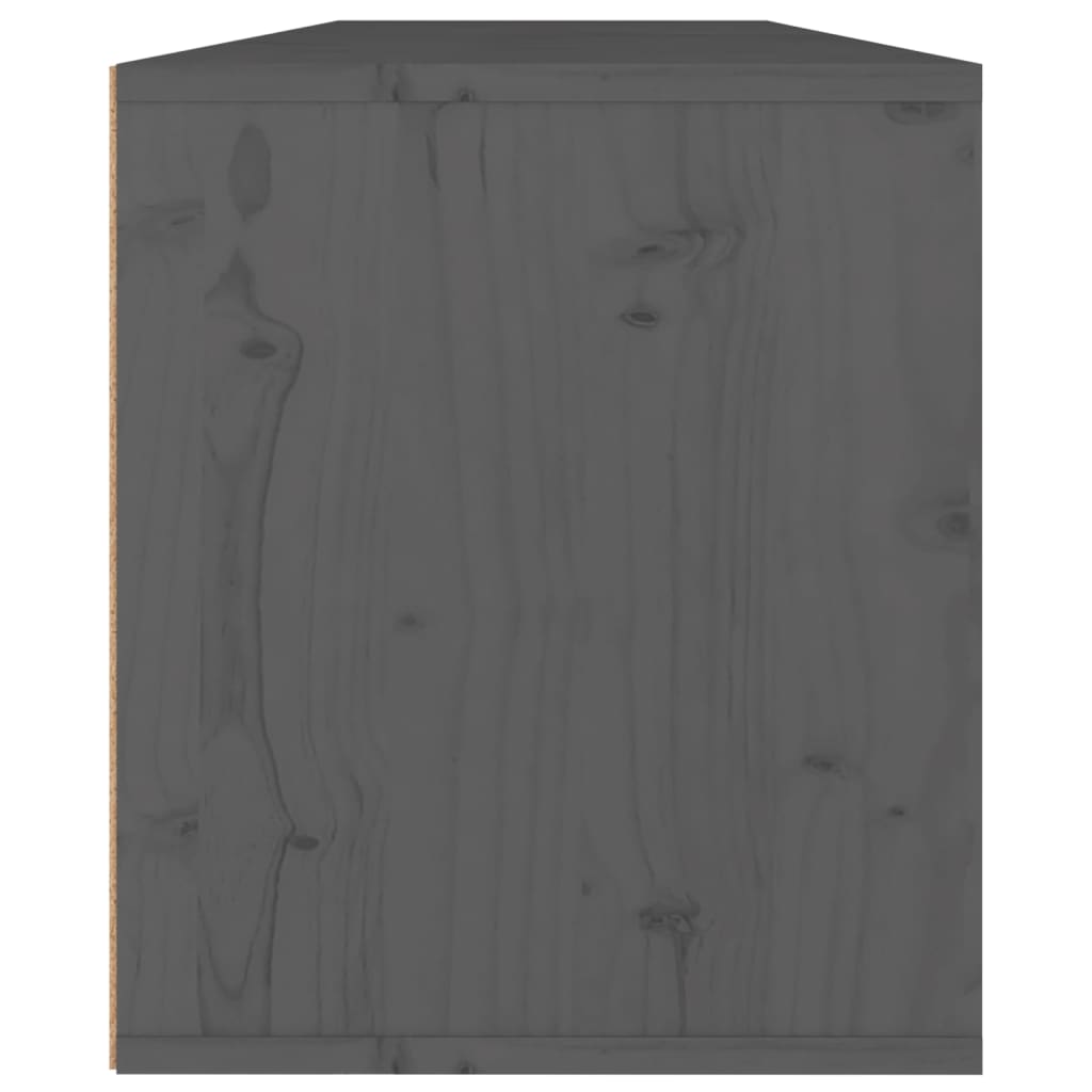 Seinäkaapit 2 kpl harmaa 60x30x35 cm täysi mänty - Sisustajankoti.fi