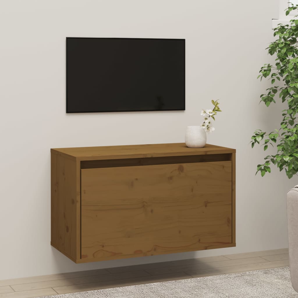 Seinäkaappi hunajanruskea 60x30x35 cm täysi mänty - Sisustajankoti.fi