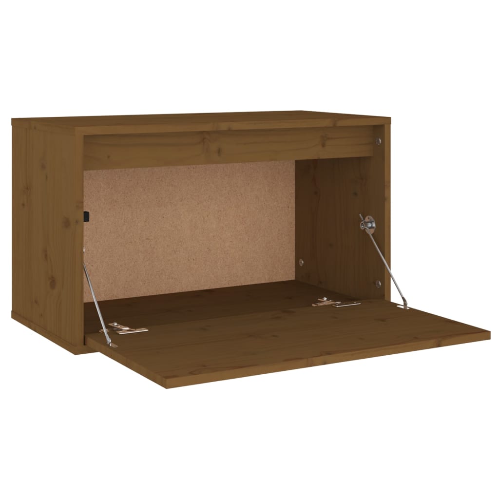 Seinäkaappi hunajanruskea 60x30x35 cm täysi mänty - Sisustajankoti.fi
