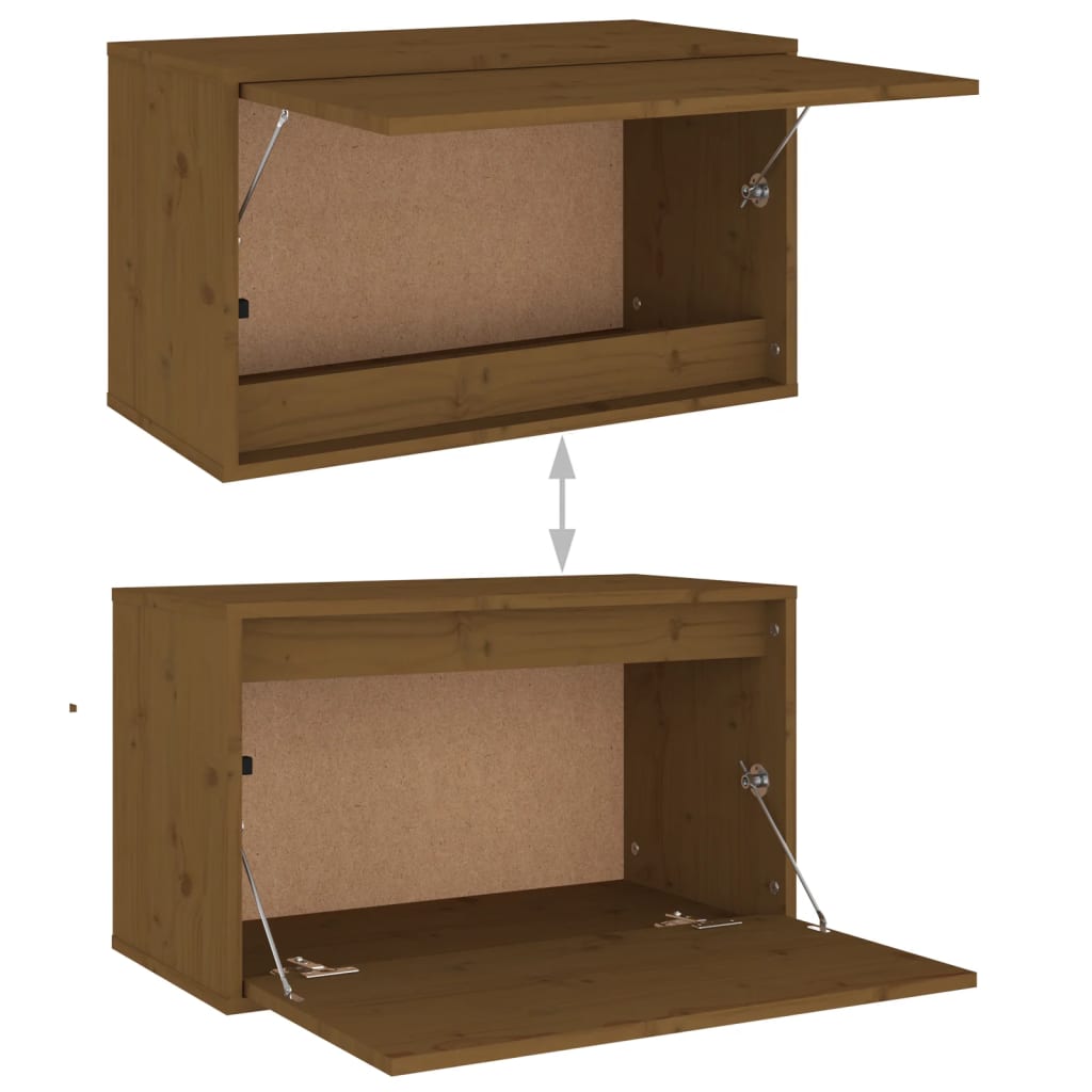 Seinäkaappi hunajanruskea 60x30x35 cm täysi mänty - Sisustajankoti.fi