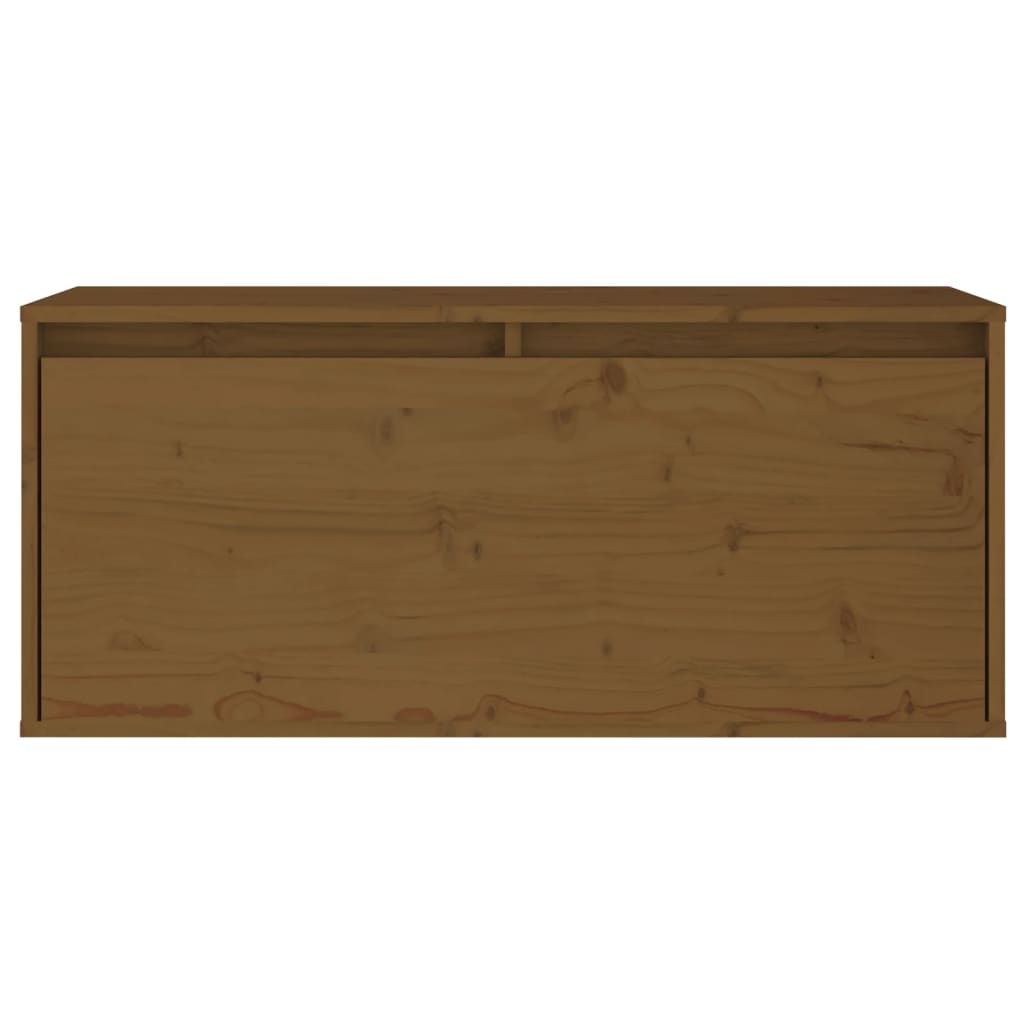 Seinäkaappi hunajanruskea 80x30x35 cm täysi mänty - Sisustajankoti.fi