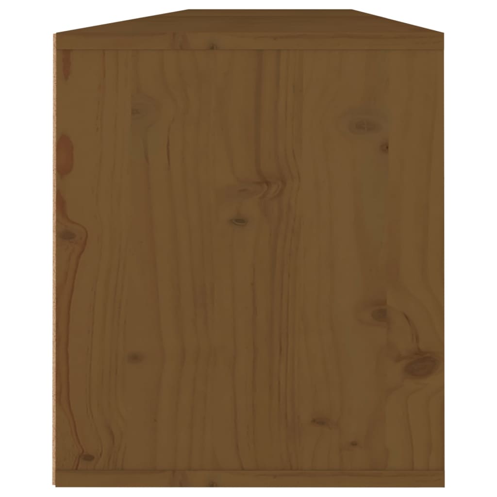 Seinäkaapit 2 kpl hunajanruskea 80x30x35 cm täysi mänty - Sisustajankoti.fi