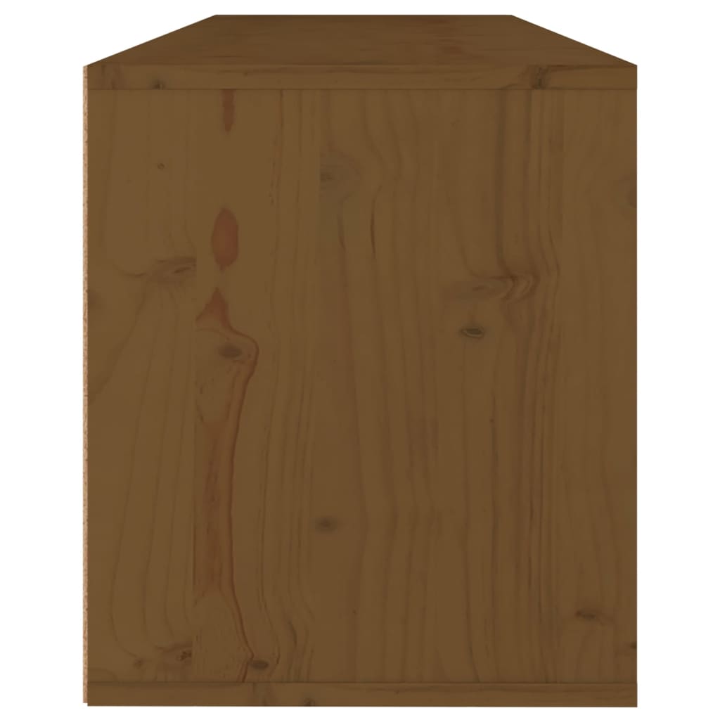 Seinäkaappi hunajanruskea 100x30x35 cm täysi mänty - Sisustajankoti.fi