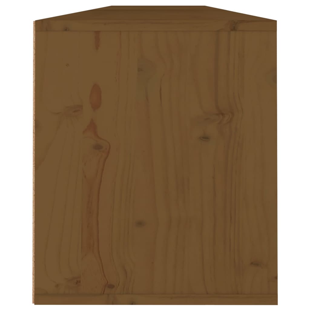 Seinäkaapit 2 kpl hunajanruskea 100x30x35 cm täysi mänty - Sisustajankoti.fi