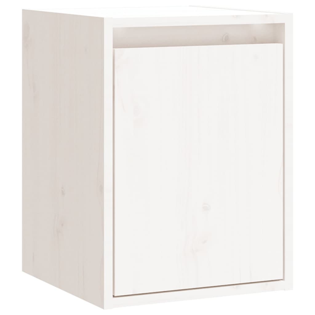 Seinäkaapit 2 kpl valkoinen 30x30x40 cm täysi mänty - Sisustajankoti.fi
